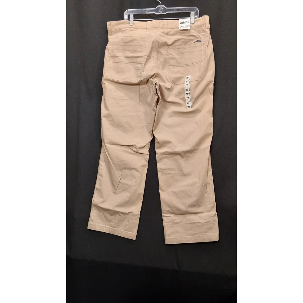 Mountain Khakis All Mountain Pant Relaxed Fit Tan Organic Cotton 38x30 Mens